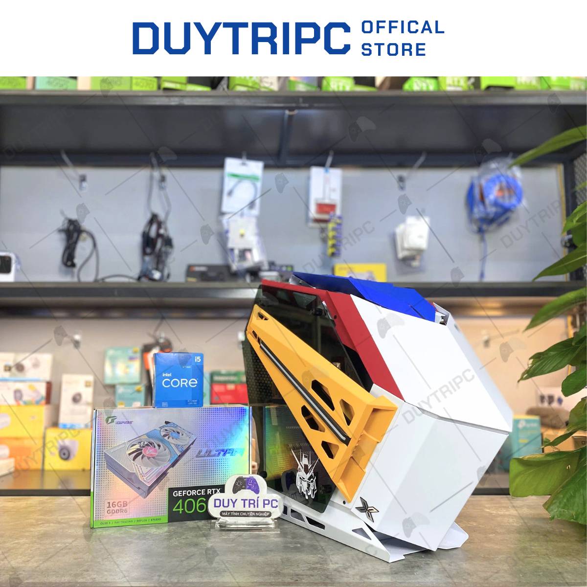 PC GUNDAM X i5 12400F/RAM 32G/ RTX 4060 TI 16GB/ SSD 1T